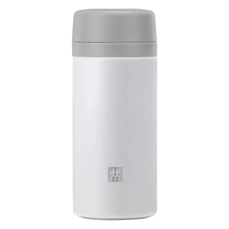 Thermo Con Infusore - 420 ml, acciaio inox - bianco / grigio
