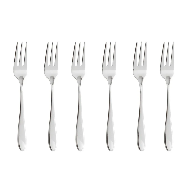 VELVET SET 6 Forchette Da Dessert - Acciaio Inox Mirror