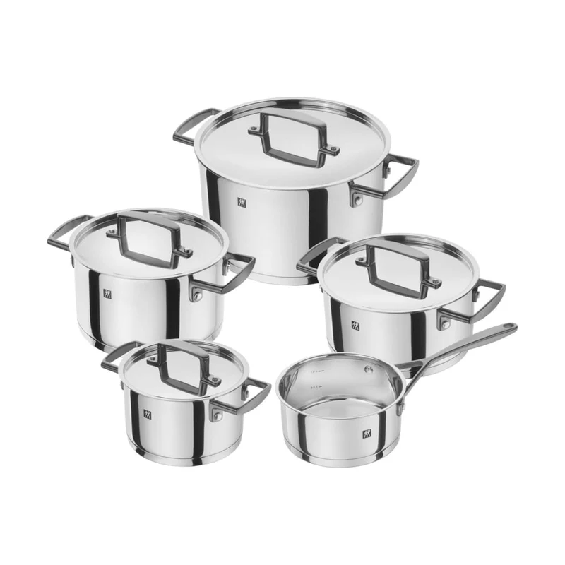 BELLASETA 5-pz., Set di pentole - Acciaio Inox 18/10