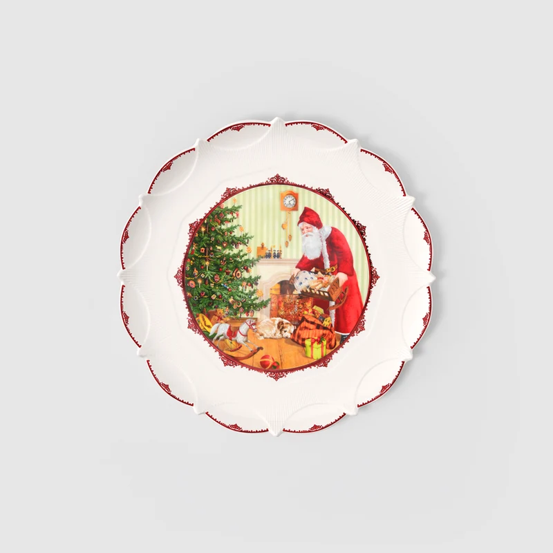 Toy's Fantasy Vassoio per pasticcini multicolore, Premium Porcelain