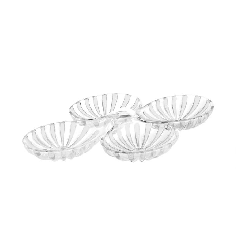 Guzzini Dolcevita Set Di 2 Antipastiere In Plastica Bio-Based Bianco