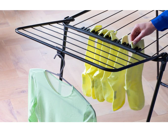 BRABANTIA Wäschetrockner HangOn 18 m black matt