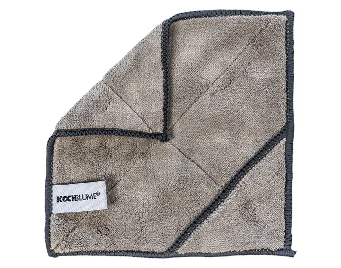 KOCHBLUME Microfasertuch 18x18 cm taupe