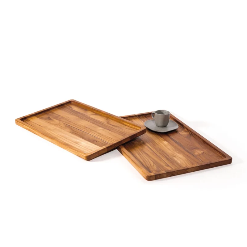 2er Set Nordic Serviertablett 43x27x1.9cm mit Rand
