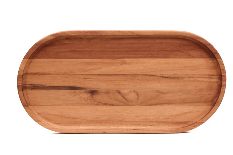 Essential Serviertablett oval L 40x20x2cm mit Rand