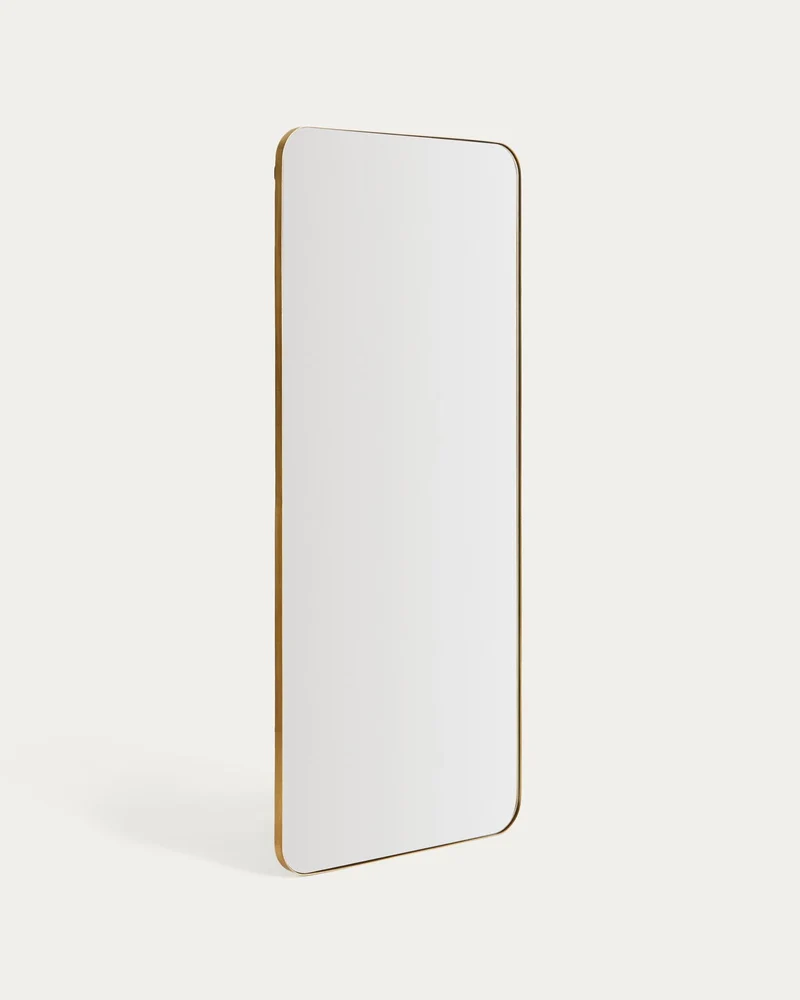 Spiegel Marco mit goldenem Metall, 80 x 180 cm
