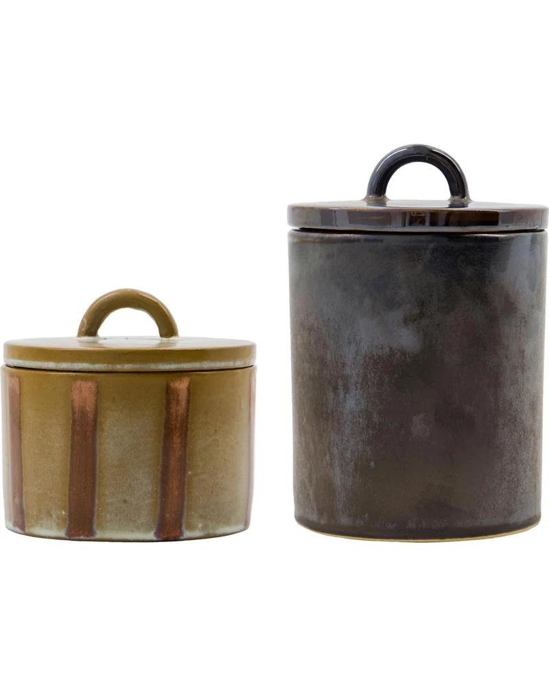 Aufbewahrungsschachteln, HDTallic, Schwarz;Braun;Sand