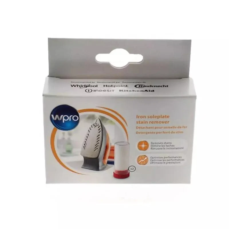 Wpro 2 barre rimuovi macchie per suola del ferro da stiro 484000008406