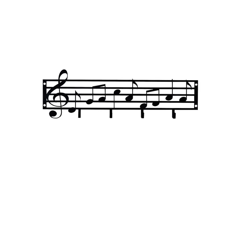 Note Kleiderhaken - Schwarz