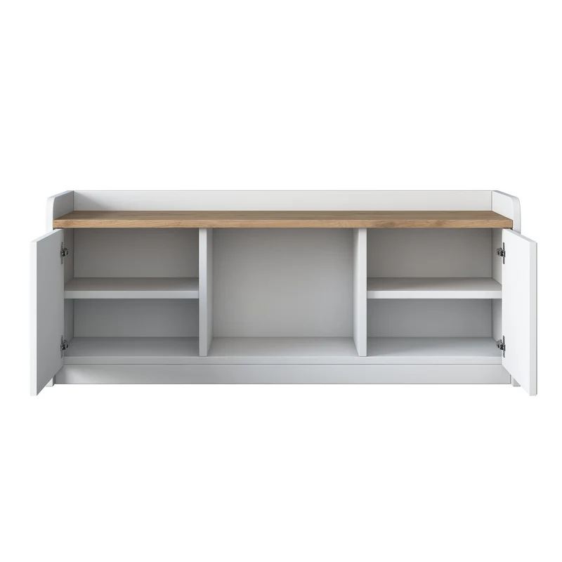 P2 Schuhschrank - Weisser Walnuss