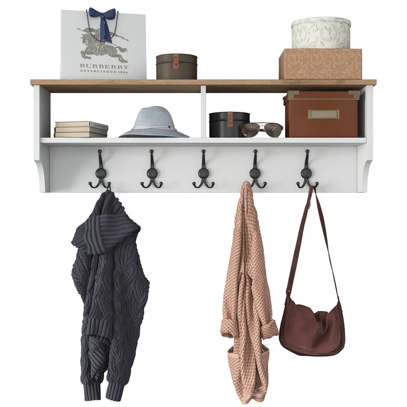 P2 Garderobe - Weisser Walnuss