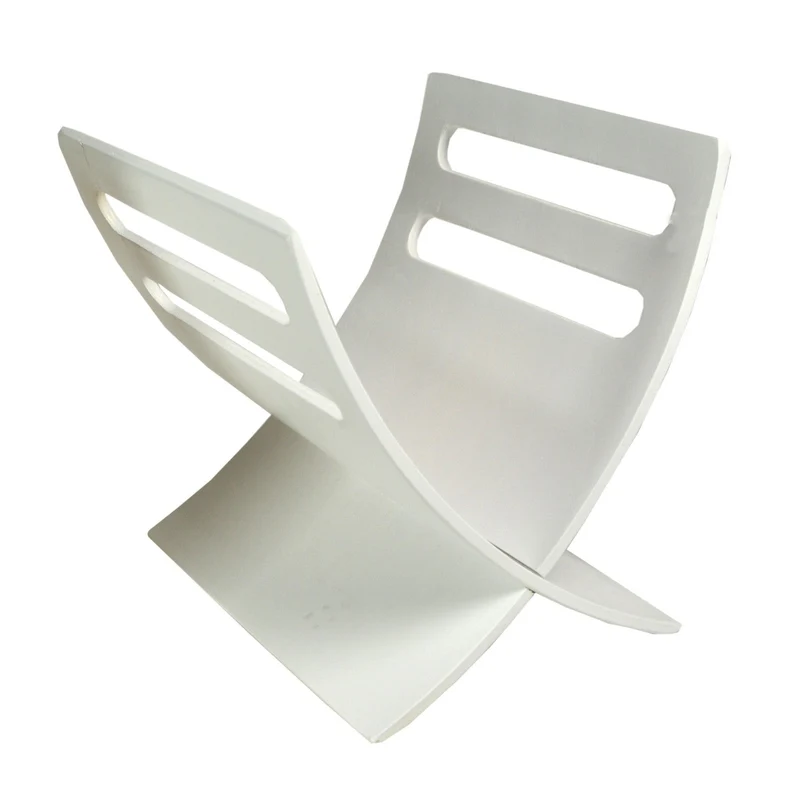 Portariviste in Legno 30x25H29cm Bianco