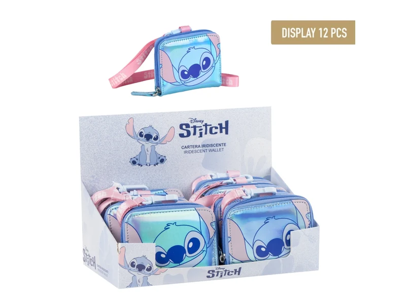 Stitch portafoglio iridescente back to school