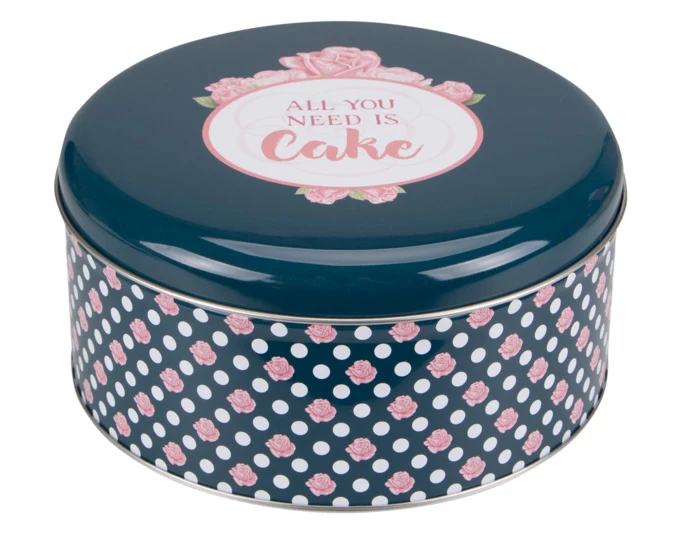 STÄDTER Gebäckdose All you need is Cake ø 16.5x8 cm bunt rund