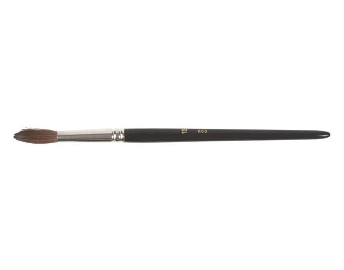 EBNAT Aquarellpinsel Gr. 10 7 mm Fehhaarmischung Stiel schwarz