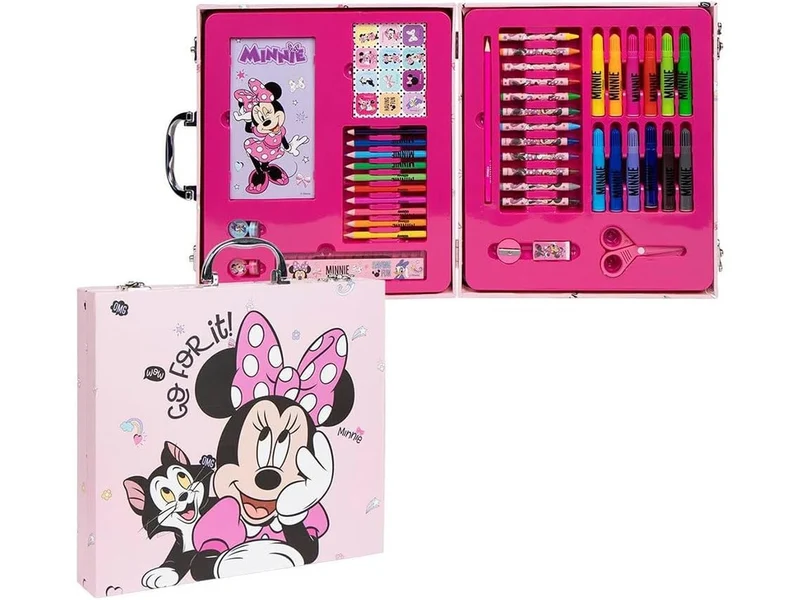 Valigetta con vari tipi di colori con personaggio Minnie