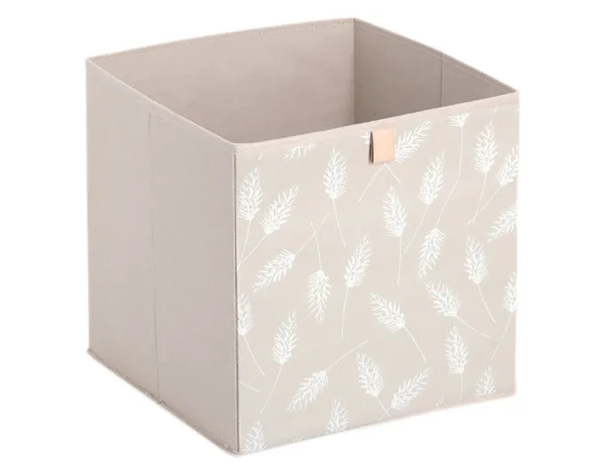 ZELLER Aufbewahrungsbox Pampasgrass Vlies beige 32x32x32 cm