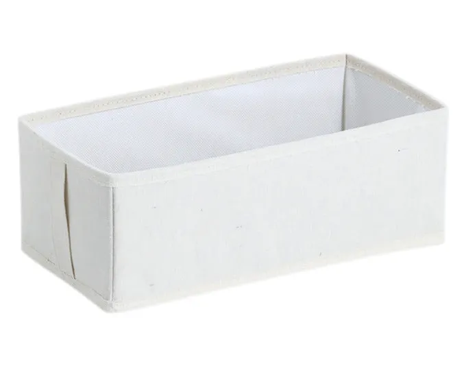 ZELLER Aufbewahrungsbox Polyester/Vlies beige 15x30x11 cm