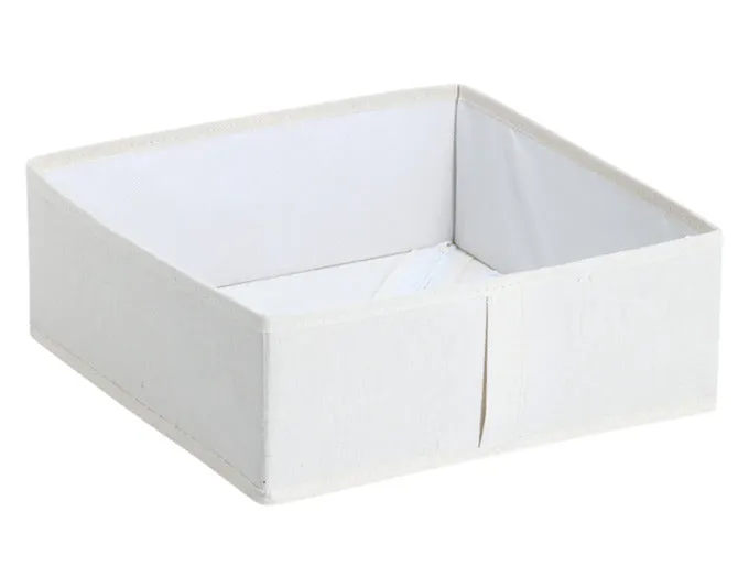 ZELLER Aufbewahrungsbox Polyester/Vlies beige 30x30x11 cm