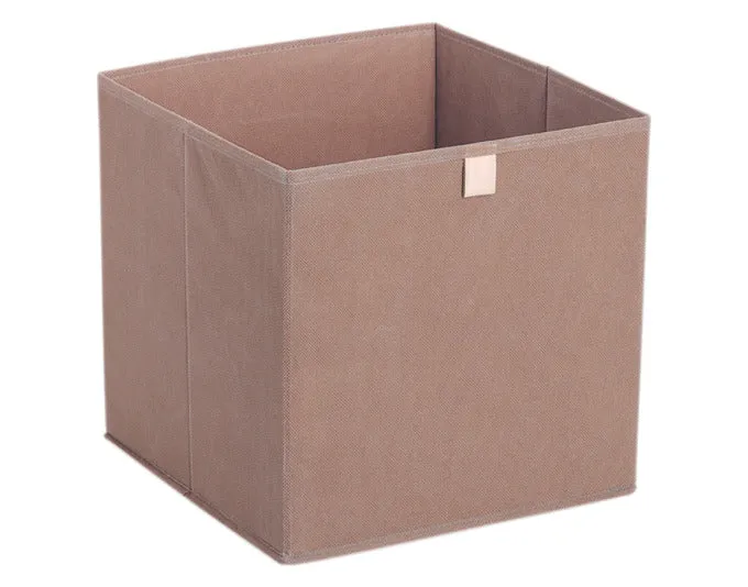 ZELLER Aufbewahrungsbox Vlies mocca 32x32x32 cm