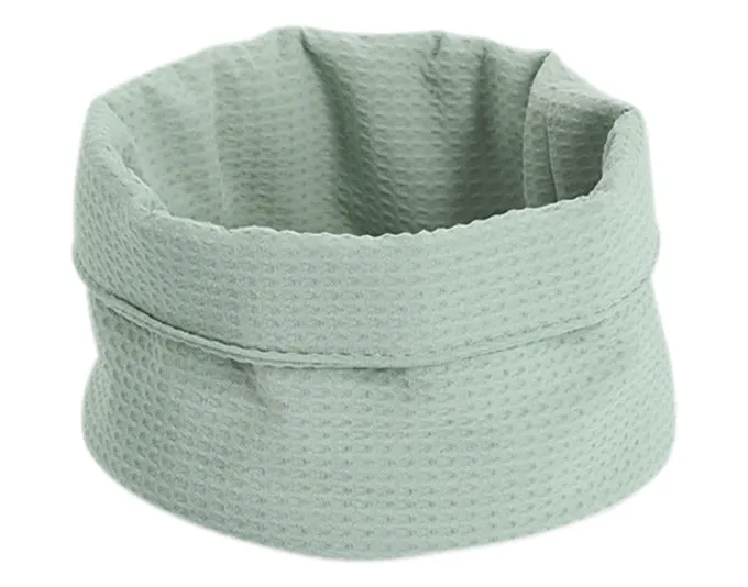 ZELLER Aufbewahrungskorb Waffelpiqué mint ø 20x12 cm