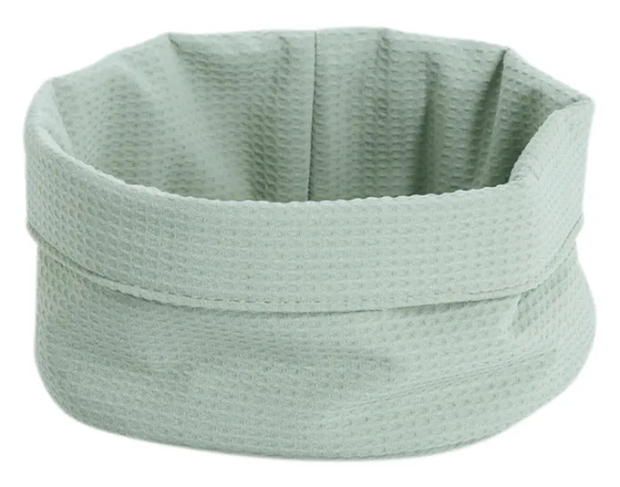 ZELLER Aufbewahrungskorb Waffelpiqué mint ø 25x13 cm