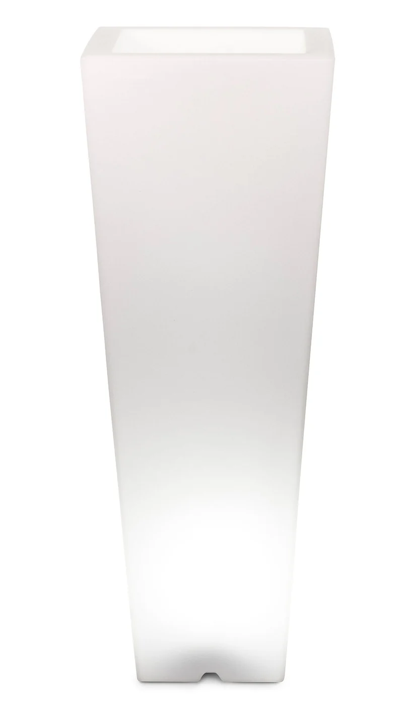 Vaso Luminoso 37,5x102 cm in Resina Arkema Quadro 102 SL