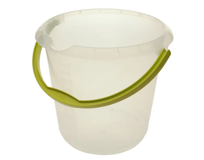 KEEEPER Eimer mit Ausguss transparent 10 ll ø 30x28 cm