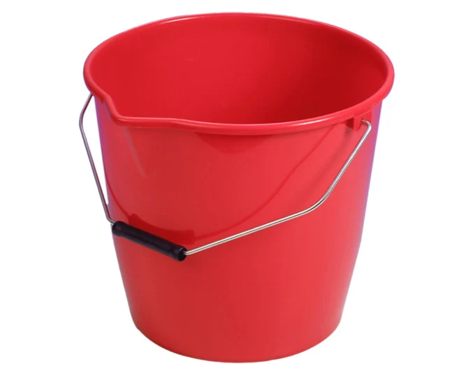 EBNAT Eimer rund mit Ausguss rot 12 Liter