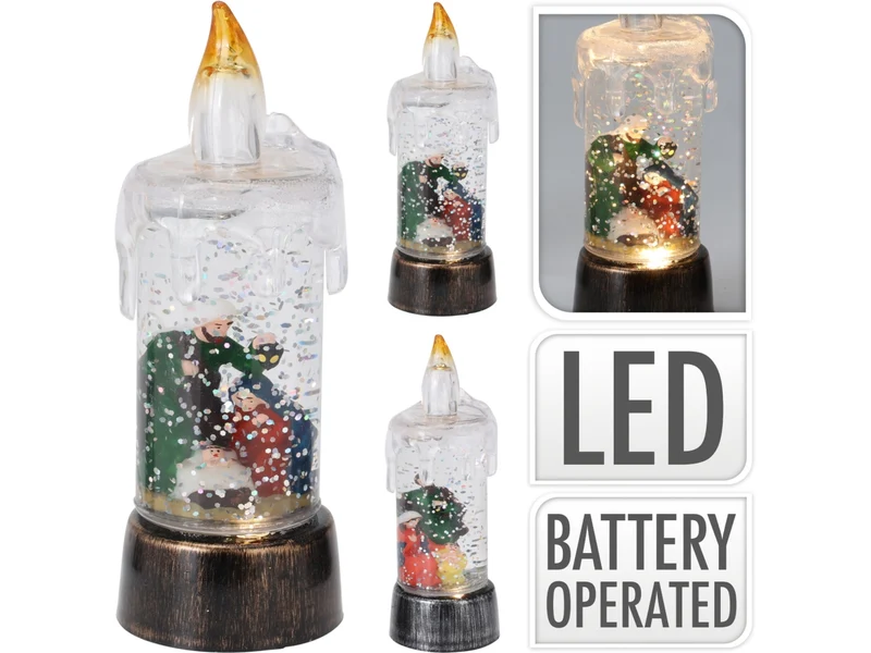 Candele decorative led 13cm in 4 assortimenti