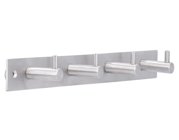 SIRO Garderobenleiste mit 4 Haken 322 mm Edelstahl