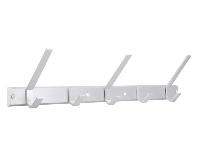 SIRO Garderobenleiste mit 5 Haken 550 mm Aluminium
