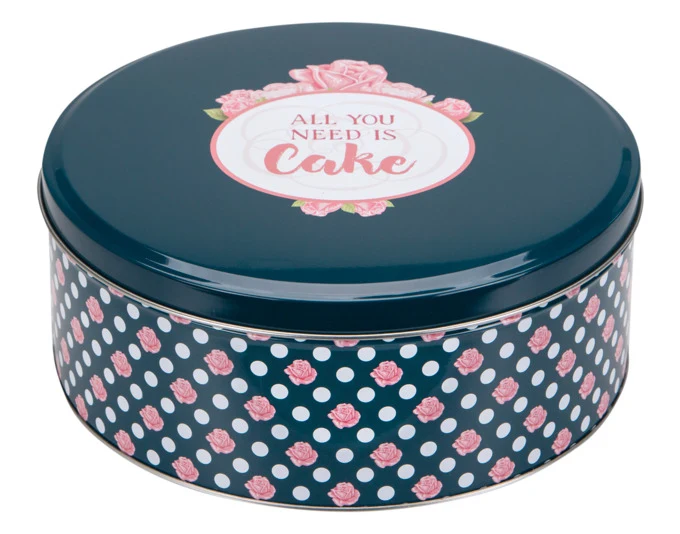 STÄDTER Gebäckdose All you need is Cake ø 22x9.5 cm bunt rund