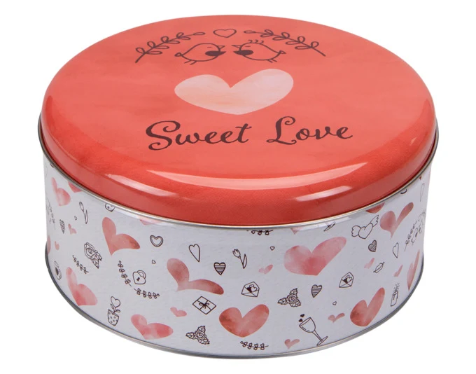 STÄDTER Gebäckdose Sweet Love ø 16.5x8 cm bunt rund