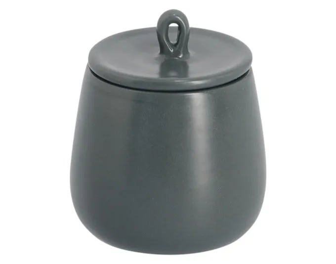 ZELLER Gewürzdose 220 ml Keramik schwarz ø 8.5x10 cm