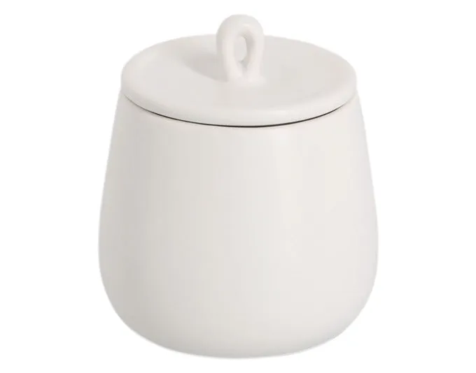 ZELLER Gewürzdose 220 ml Keramik weiss ø 8.5x10 cm