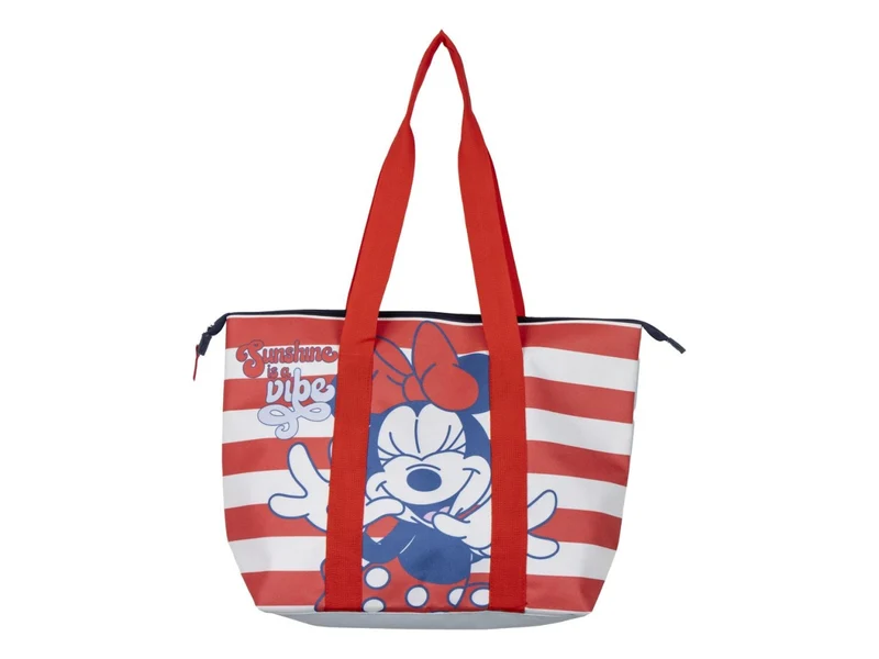 Borsa da spiaggia Minnie in poliestere, multicolor, ideale per mare, viaggio, shopping con piccola tasca laterale interna a cerniera - lunghezza 47 cm larghezza 34 cm altezza 15 cm - CerdÃ