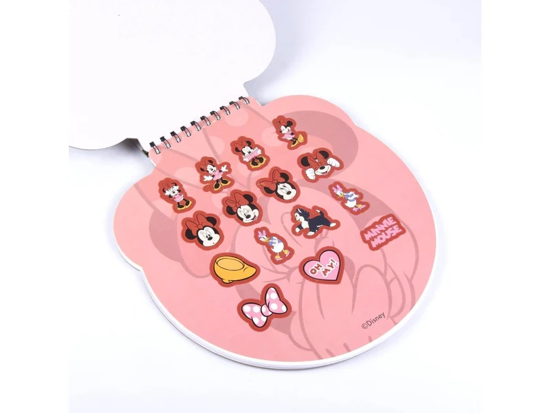 Block notes Disney Minnie bambina, ideale per colorare e disegnare, blocchetto sagomato con 50 fogli, matite colorate, stickers - brand CerdÃ