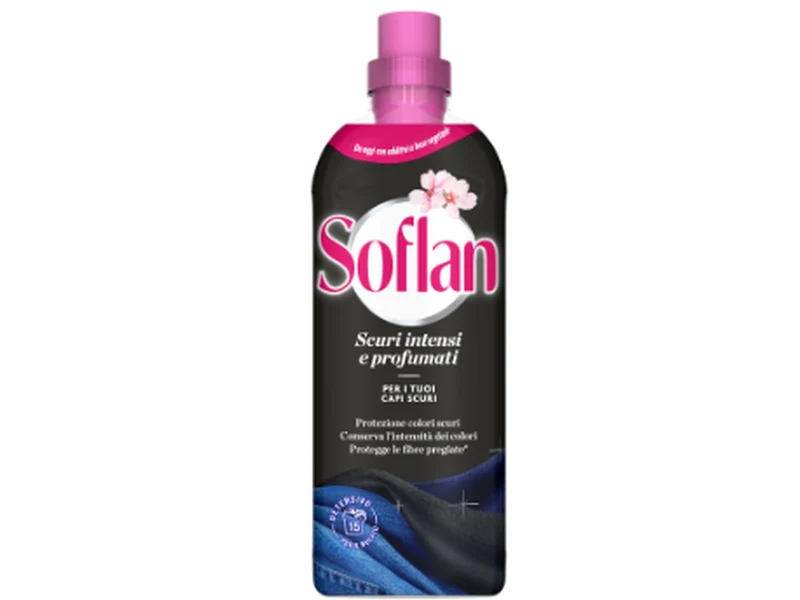 Detersivo per lavatrice Soflan classico 900 ml, 15 lavaggi, ideale per capi scuri $