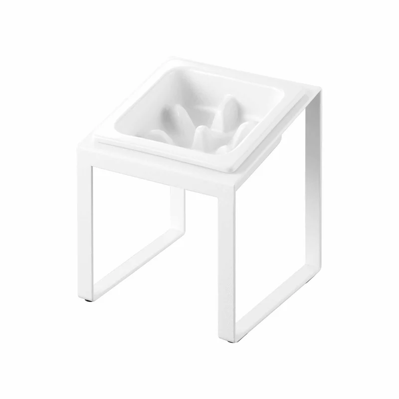 Angled Slow Feeder Pet Food Bowl Stand
