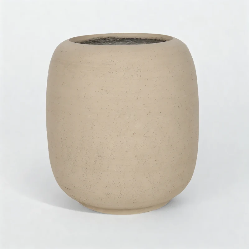 Heliosa - Vaso per Interno in MGO beige stile moderno