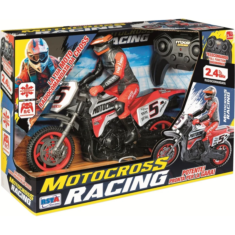 Motocross Racing Radiocomandata 2,4 Ghz Assortita