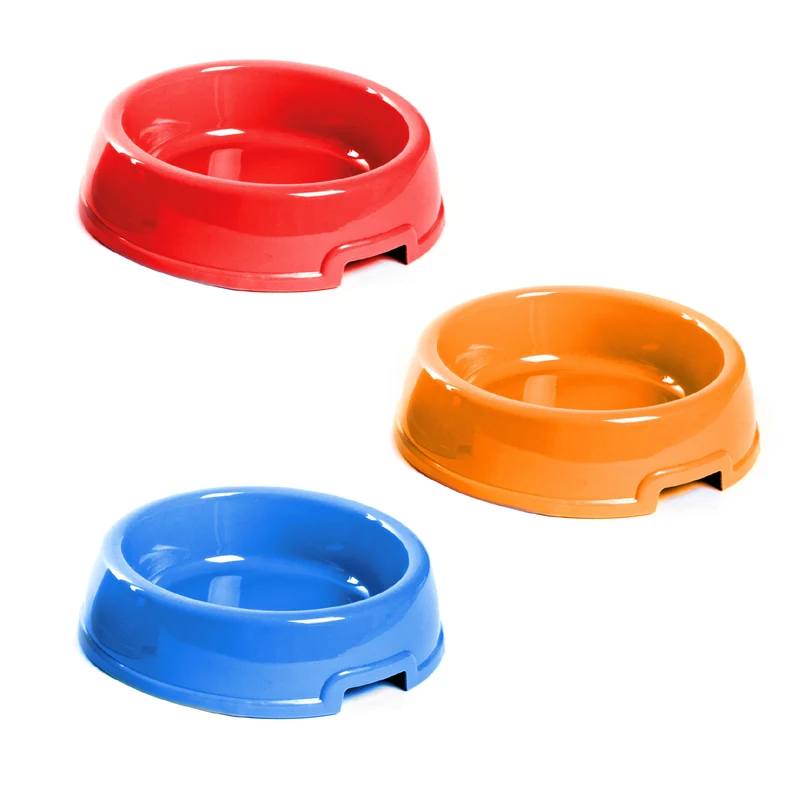 Set 3 Ciotole per Cani e Gatti da 1 Litro in Plastica Colorata Il Gruppone