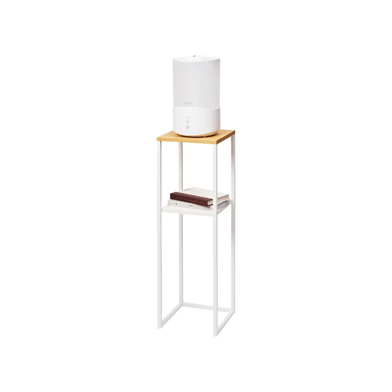 2-Tiered Wood-Top Shelf