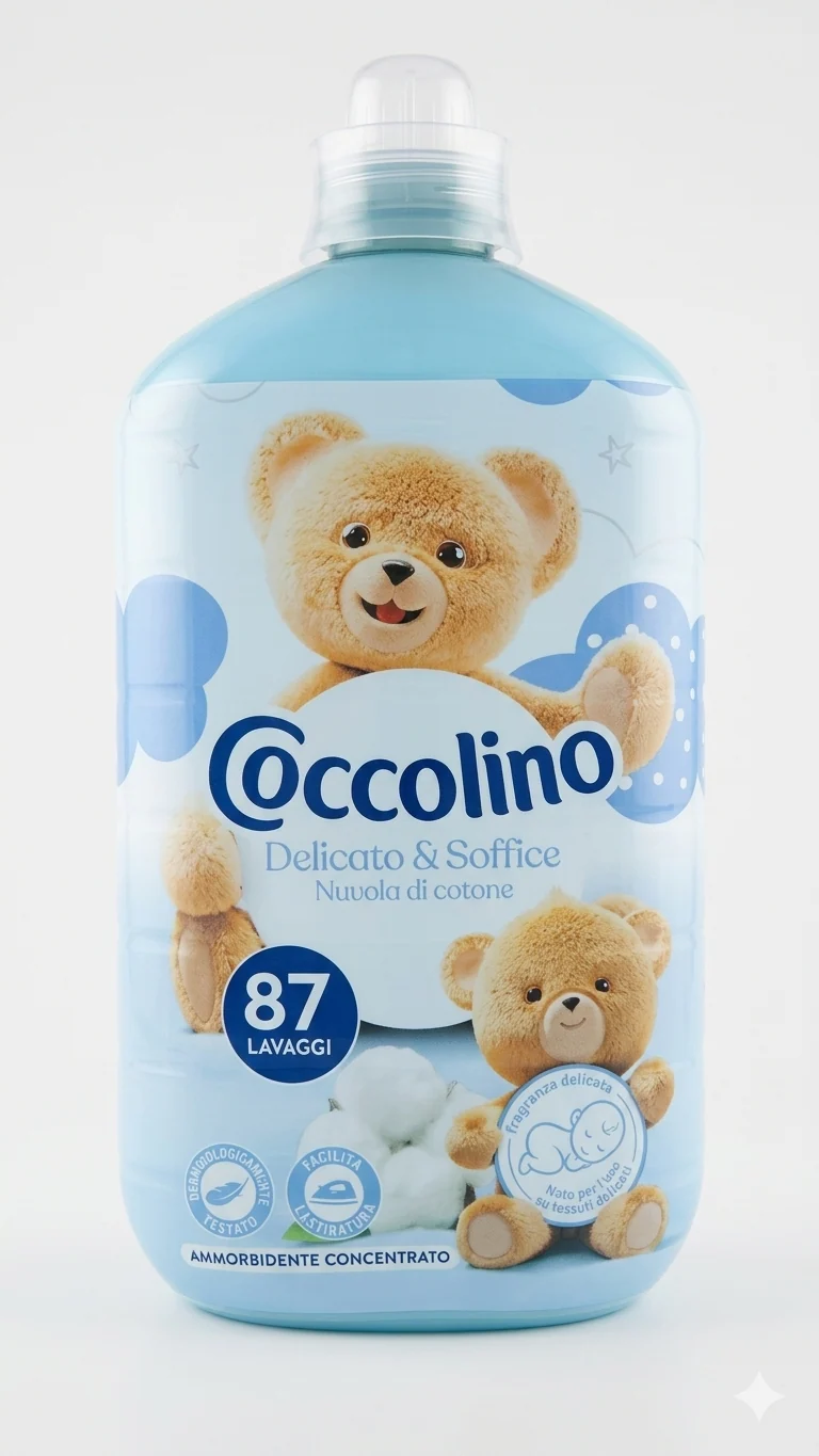 Coccolino Delicato & Soffice Nuvola di Cotone Ammorbidente Concentrato XXL 87 Lavaggi