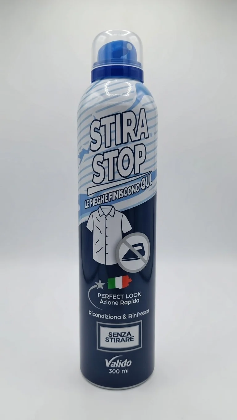 Stira Stop Spray Stirafacile Istantaneo 300ml – Elimina Pieghe Senza Ferro da Stiro, Ricondiziona e Rinfresca i Tessuti