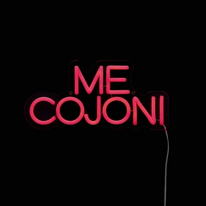 Insegna luminosa neon LED - Me cojoni