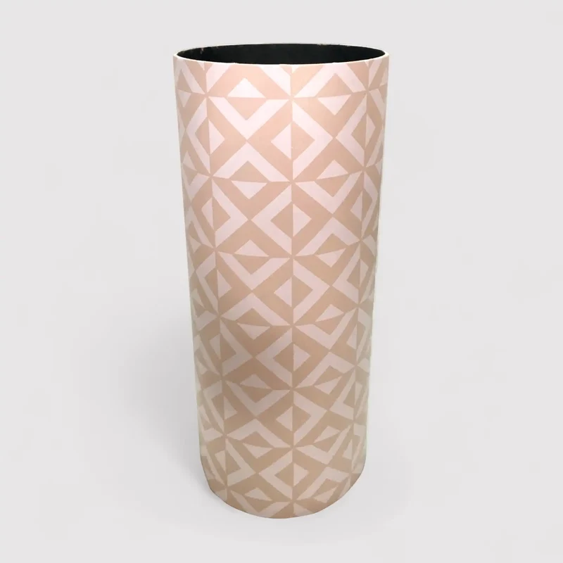 Giacinto - Portaombrelli bianco e beige in stile minimal