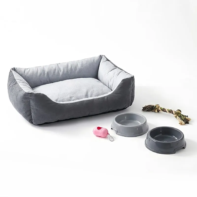 Set Accessori per Cani con Cuccia Lavabile Antiscivolo Il Gruppone