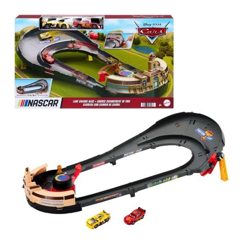 Cars Pista Playset Nascar Gara Con Cambio Di Corsi